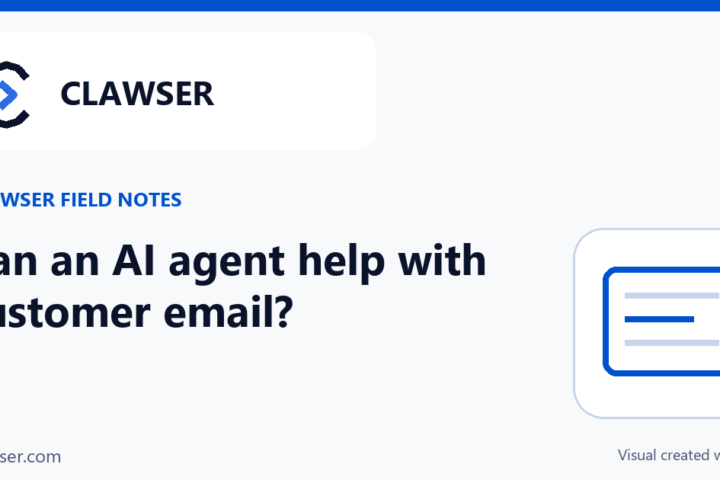 Too many customer emails? Can an AI agent sort them and draft replies?