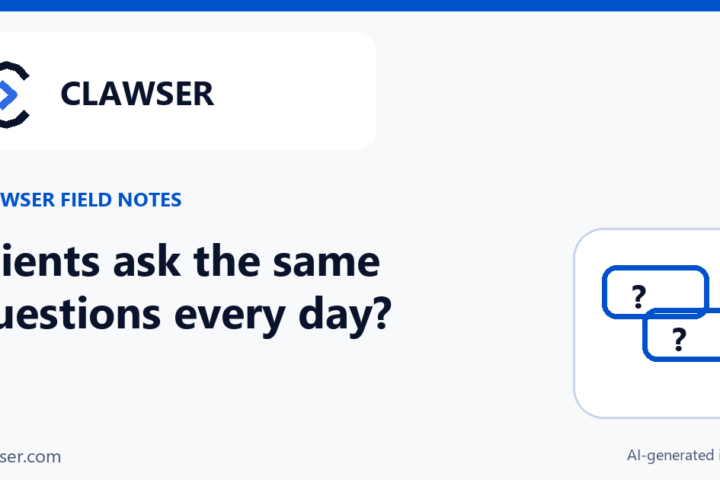 Clients ask the same questions every day? Start with one clear answers page