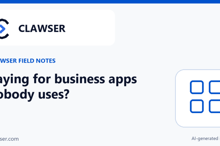 Paying for business apps nobody uses? Check before the next renewal.
